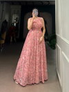 Ynf5200 Weightless Marbal Floral Print Long Dress Bulk Orders In India